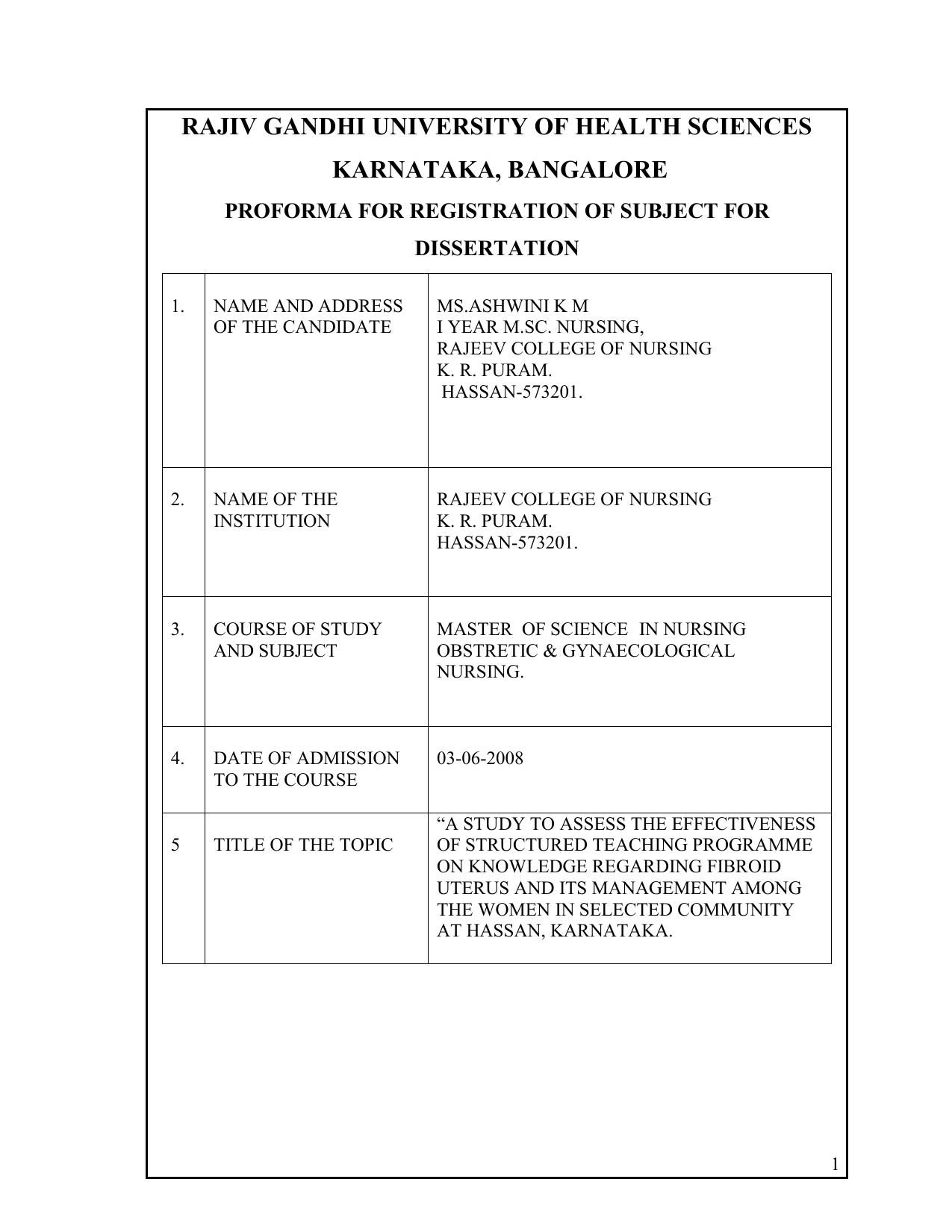 rguhs dissertation topics 2012 rguhs thesis submission 2019