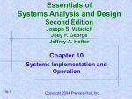 Chapter 10 - Information Services and Technology