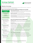 Strategy Highlight - Silvant Capital Management