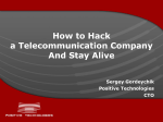How to Hack a Telecommunication Company And Stay Alive