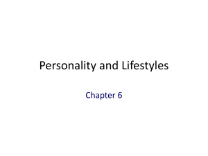 Personality and Lifestyles