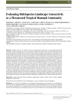 Evaluating Multispecies Landscape Connectivity in a Threatened