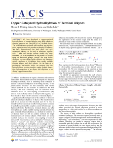 Copper-Catalyzed Hydroalkylation of Terminal Alkynes