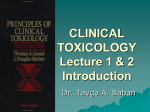 clinical toxicology