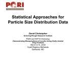 Statistical Approaches for Particle Size Distribution Data