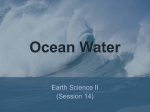 Properties of ocean water