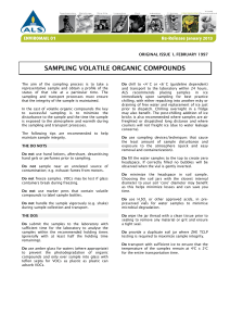 sampling volatile organic compounds