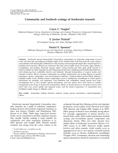 Community and foodweb ecology of freshwater mussels