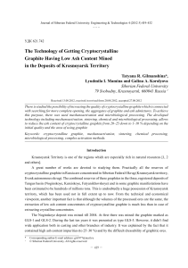 The Technology of Getting Cryptocrystalline Graphite Having Low