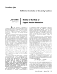 Kinetics in the Study of Organic Reaction Mechanisms