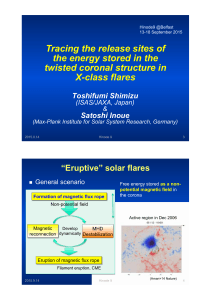 Tracing the release sites of the energy stored in the twisted coronal