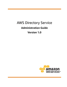 AWS Directory Service - Administration Guide