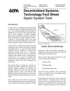 Septic System Tanks