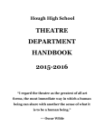 theatre department handbook 2015-2016