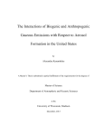 The Interactions of Biogenic and Anthropogenic Gaseous Emissions