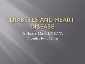 DIABETES and Heart Disease