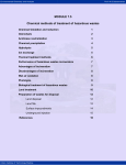 MODULE 7.5 Chemical methods of treatment of hazardous