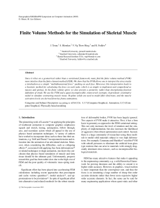 Finite Volume Methods for the Simulation of Skeletal Muscle