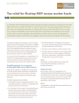 Tax relief for floating-NAV money market funds