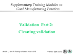 Cleaning Validation