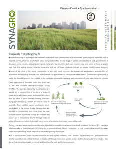 Biosolids Recycling Facts