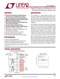 LTC3300-1 - High Efficiency Bidirectional