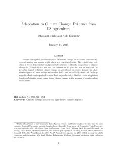 Adaptation to Climate Change: Evidence from US Agriculture