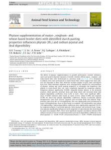 Phytase supplementation of maize-, sorghum- and wheat