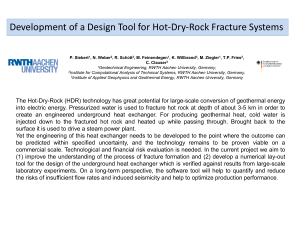 Development of a Design Tool for Hot-Dry-Rock Fracture