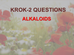 krok-2 questions alkaloids