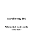 Astrobiology 101