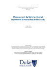 Management Options for Animal Operations to Reduce Nutrient Loads