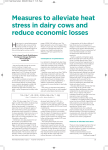 Measures to alleviate heat stress in dairy cows and reduce