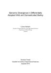 Genomic Divergence in Differentially Adapted Wild and