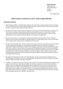 2016 UK Consultation on Fifth carbon budget