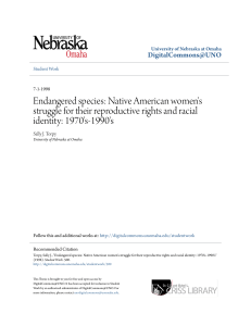 Endangered species: Native American women`s struggle for their