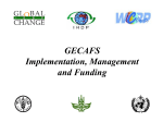 GECAFS implementation and management