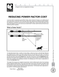 U.S. Department of Energy`s report on Reducing Power Factor Costs