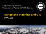 Rangeland Planning and GIS PWS 417