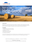 Rain on Hay Protection