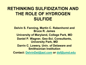 rethinking sulfidization and the role of hydrogen sulfide