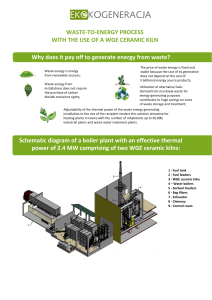 WASTE-TO-ENERGY PROCESS WITH THE USE