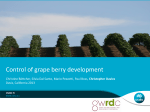 Control of grape berry development