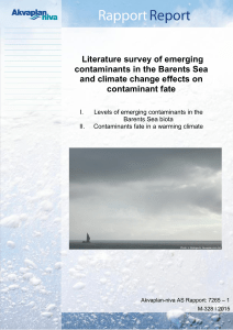 Levels of emerging contaminants and influence of