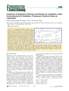 Prediction of Hydrolysis Pathways and Kinetics for Antibiotics under