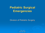 Pediatric Surgical Emergencies