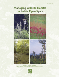 Managing Wildlife Habitat on Public Open Space