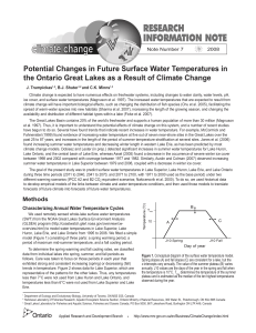 Potential Changes in Future Surface Water Temperatures