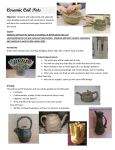 Ceramic Coil Pot Lesson