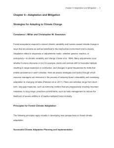 Chapter 4—Adaptation and Mitigation